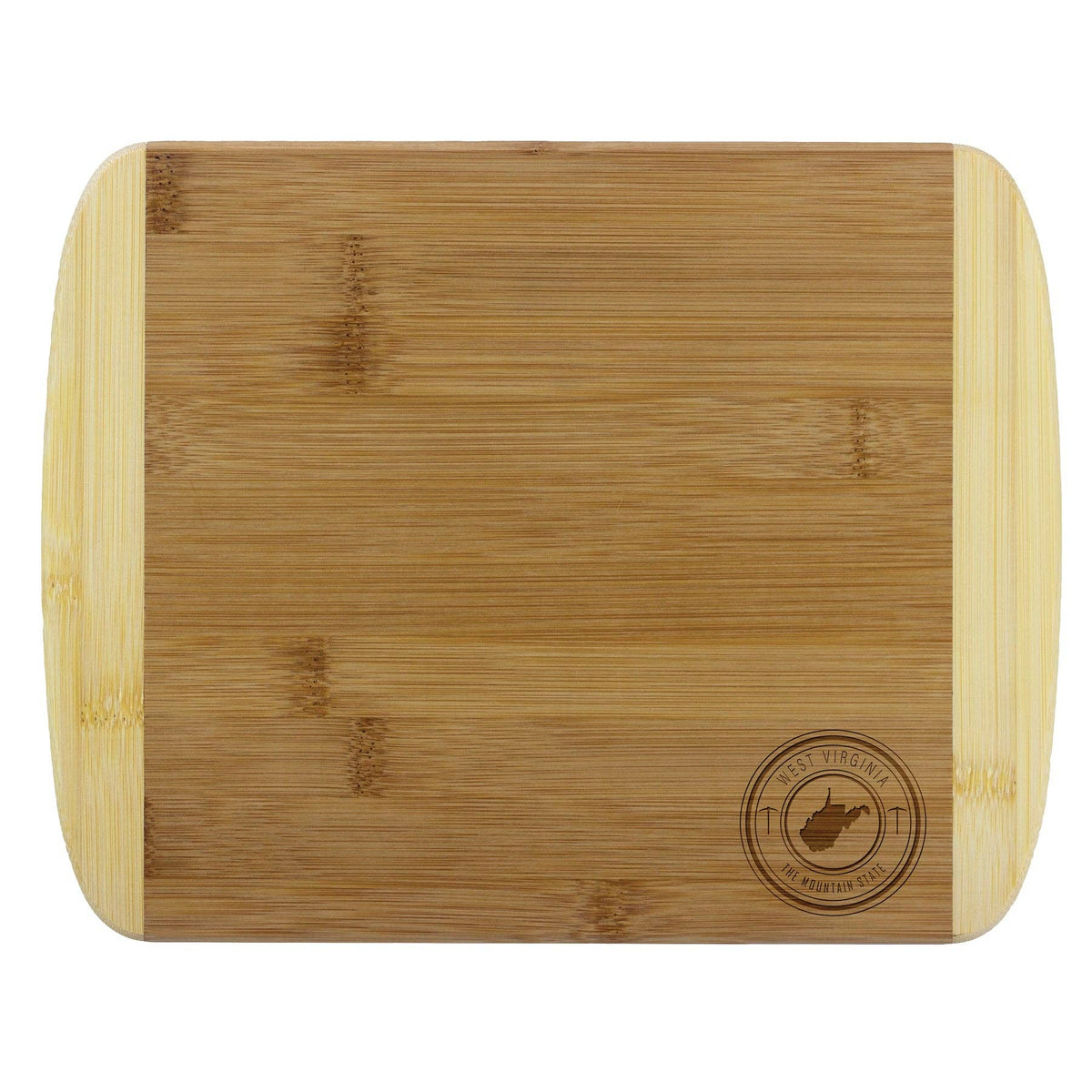 Totally Bamboo - West Virginia State Stamp 11" Bamboo Cutting Board