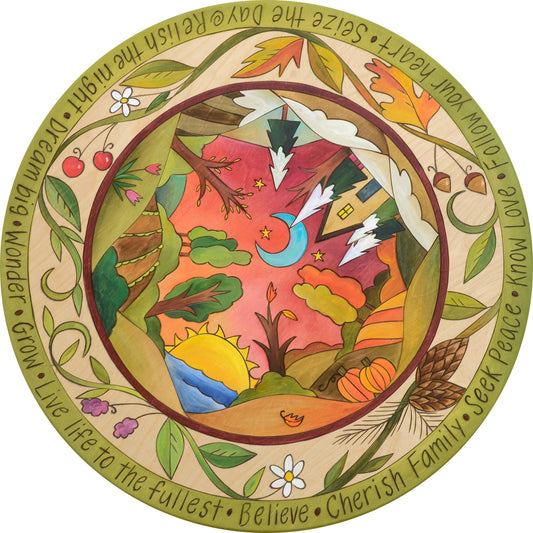 Sticks - Wood Lazy Susan | "Seasonal Bliss"