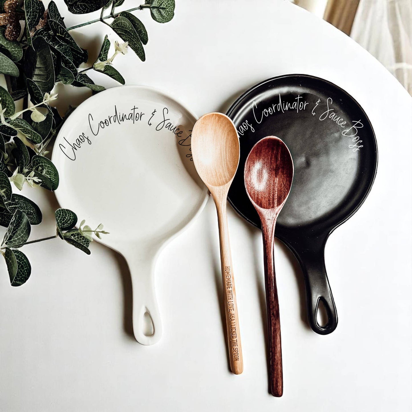 Lick The Spoon | Spoon Rest + Wooden Spoon Gift Set
