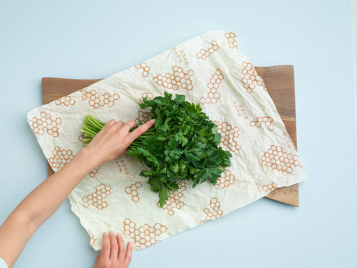 Bee's Wrap - Bees Wrap Large Reusable Beeswax Wrap - Honeycomb Print