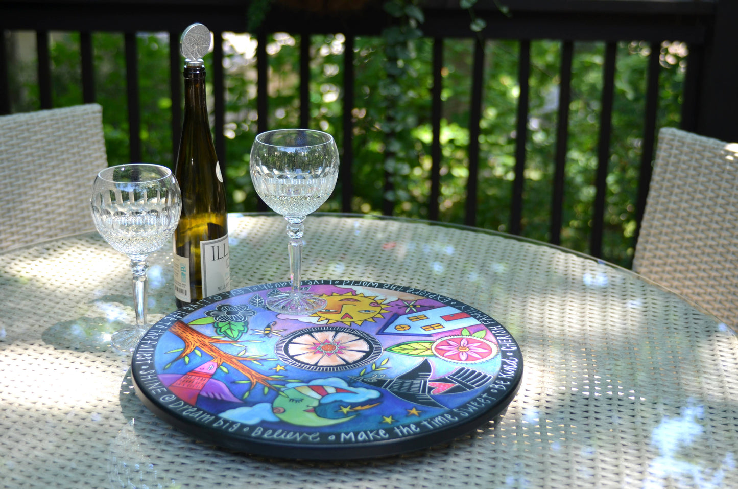 Sticks - Wood Lazy Susan | "Dream in Color"