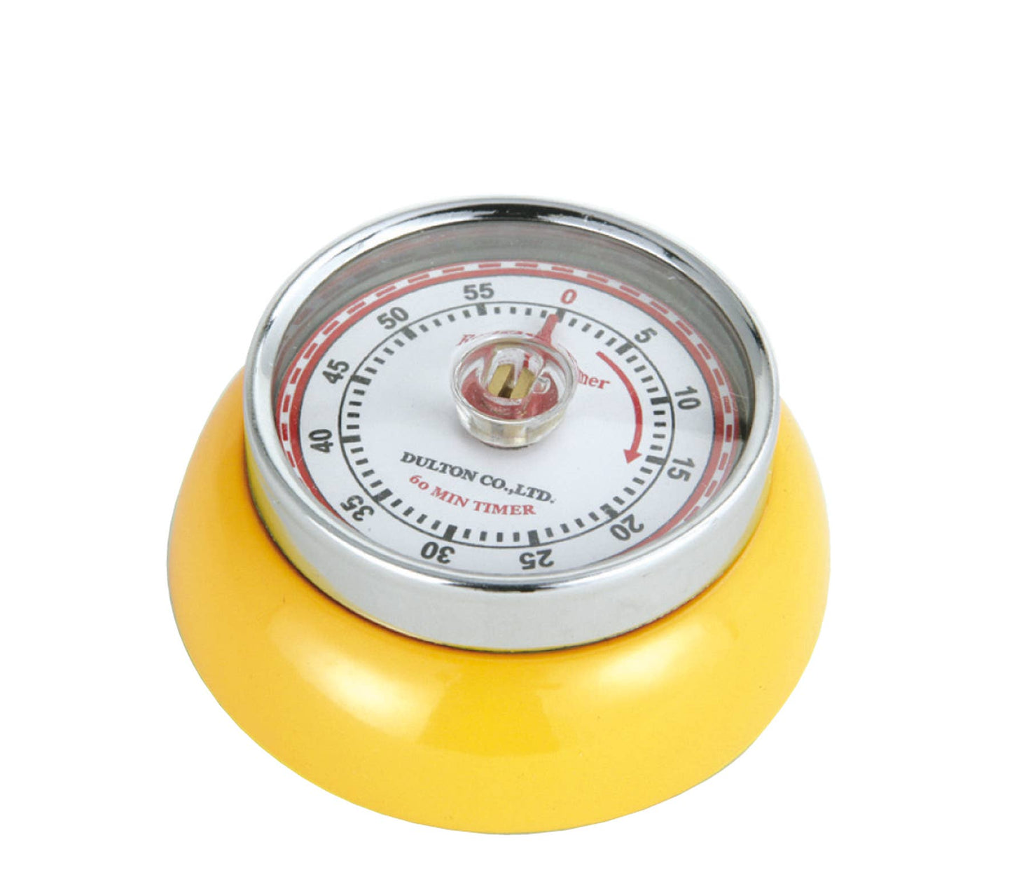 "Retro" Kitchen Timer, Yellow, 2.75” x 1.25"