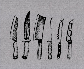 Kitchen Knives- Euroscrubby Dishcloth