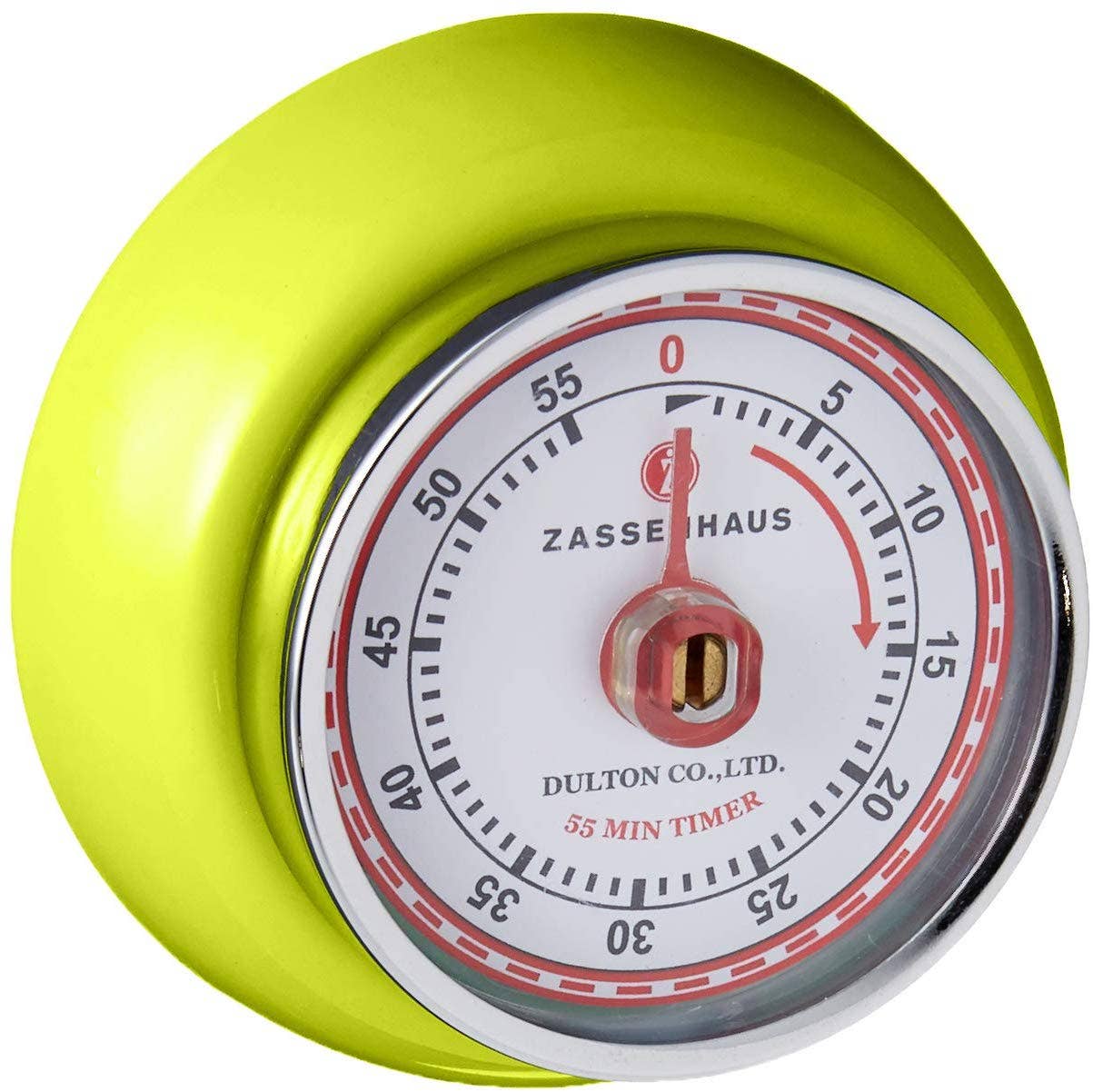 "Retro" Kitchen Timer, Kiwi, 2.75” x 1.25"