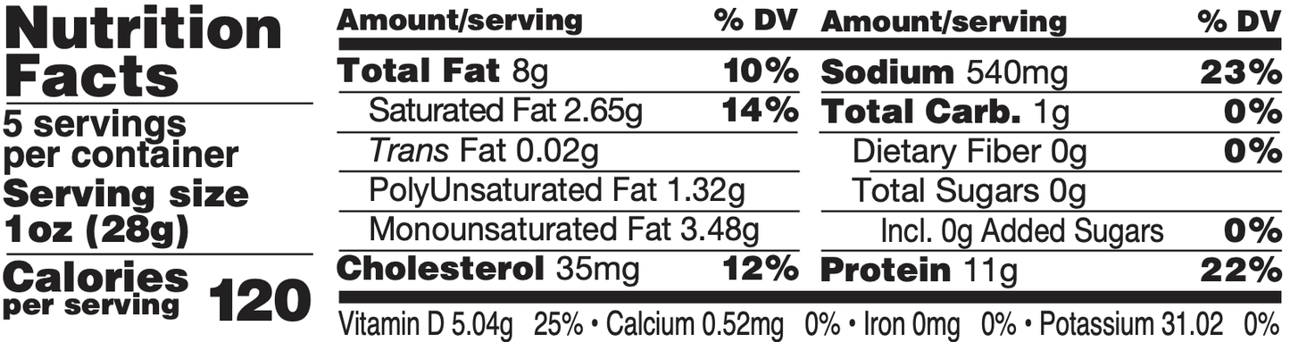 MeatCrafters Inc. - Cured Wild Fennel™ Pork Salami, Italian-Style, 5oz x12