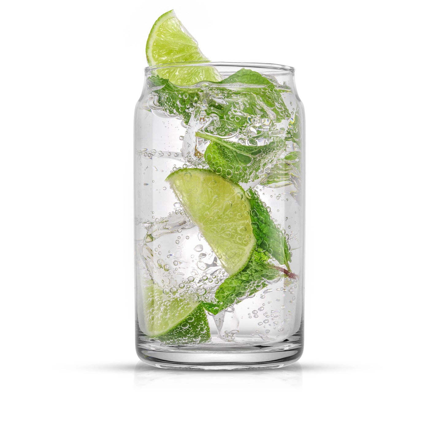 JoyJolt - Classic Can Shaped Tumbler Drinking Glasses, Set of 2