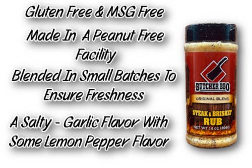 Butcher BBQ Inc - Steak and Brisket Barbecue Rub / Seasoning / Spice