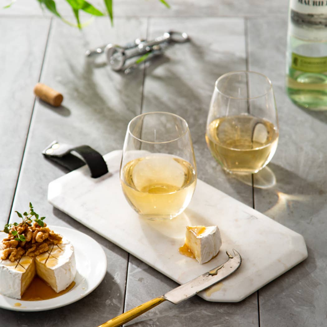 JoyJolt - Spirits Stemless White or Red Wine Glasses - Set of 2
