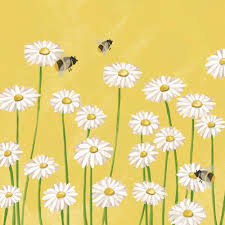 PPD Bees and Flowers Beverage Napkin