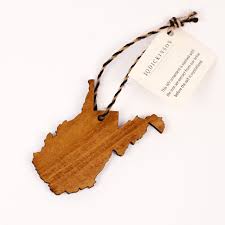 JQ Dickenson WV Wood Ornament