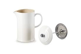 Le Creuset Coffee Pot & Press - 34 oz - White