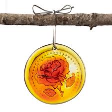 Blenko Suncatcher Rose Tangerine