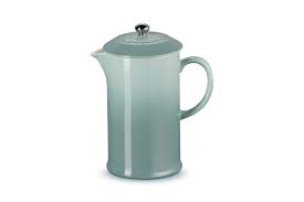 Le Creuset Coffee Pot & Press - 34 oz - Sea Salt