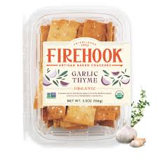 Firehook Garlic Thyme Crackers