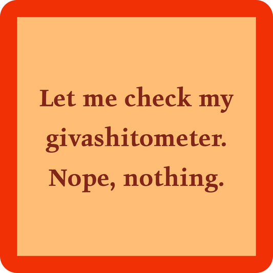 Drinks on Me - COASTER Giveashitometer