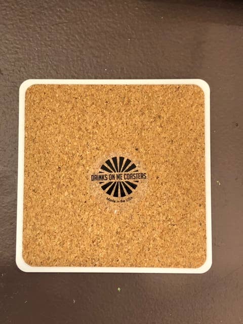 Drinks on Me - COASTER Slapped You | Funny Party Gift | Home Bar Decor