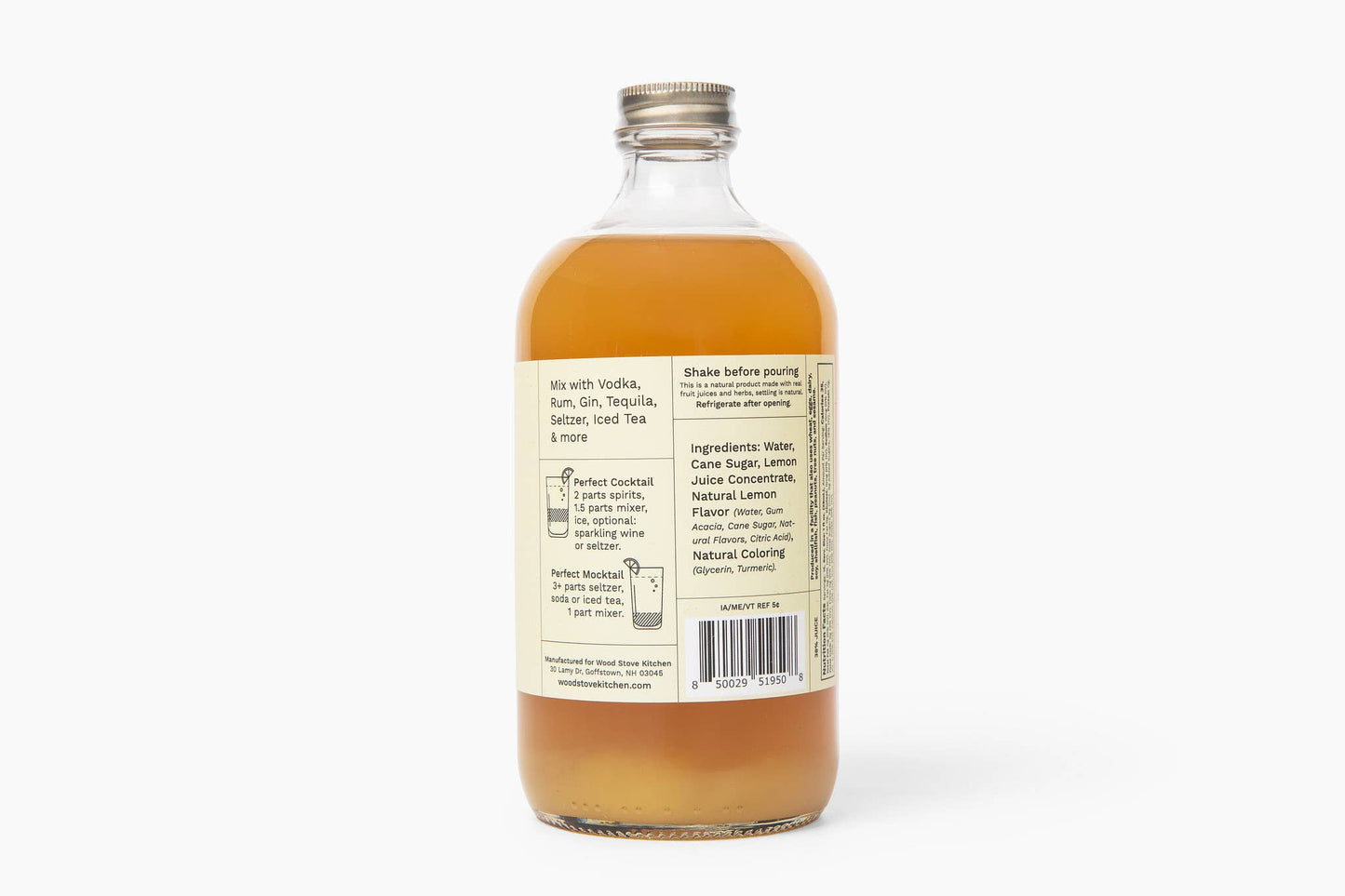 Wood Stove Kitchen - Lemon Drop Mixer for Cocktails and Mocktails, 16 fl oz