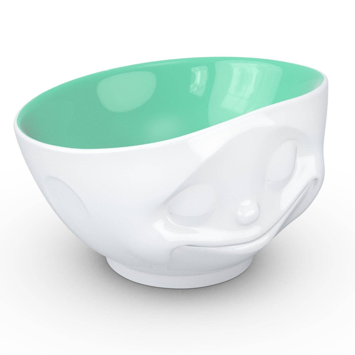 16 Oz. Bowl, Happy Face, Jade Color Inside