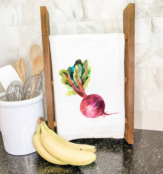 Indigo Tangerine - Beet - Cotton Tea Towel