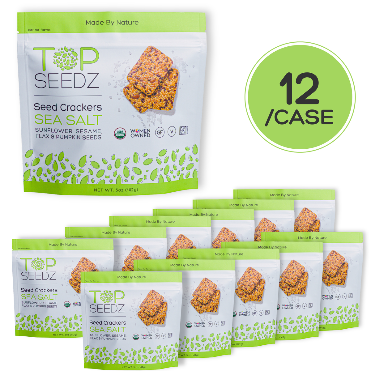 Top Seedz - Sea Salt Crackers - 5oz -