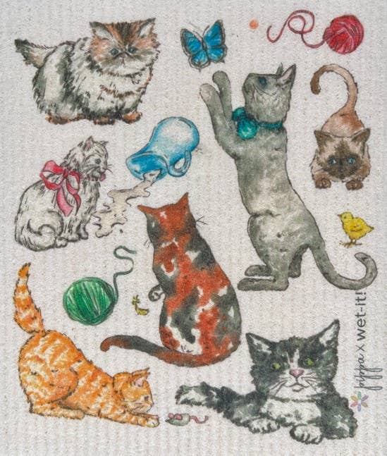 Wet-it! - Fine Feline Swedish Cloth