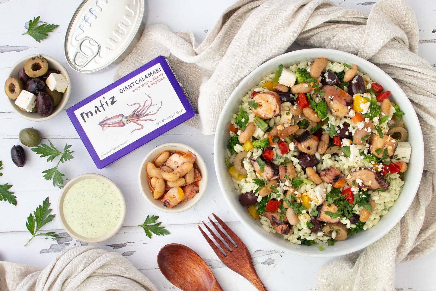Matiz - Matiz Giant Calamari with White Beans & Pimenton, 4.1oz