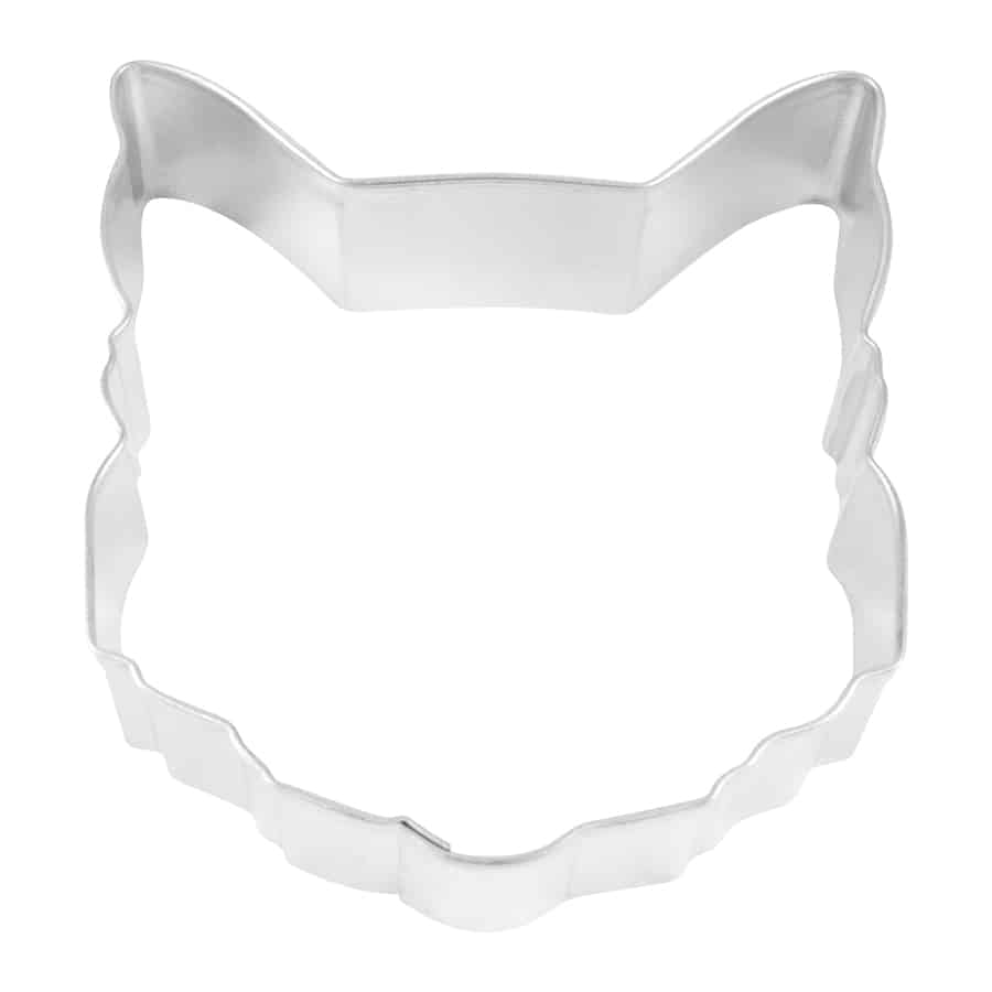 R&M International - Cat Face Cookie Cutter (3.5")
