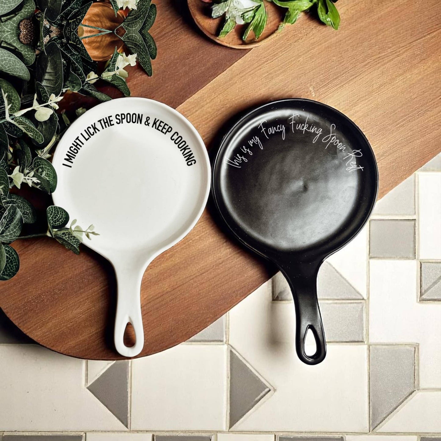 Lick The Spoon | Spoon Rest + Wooden Spoon Gift Set
