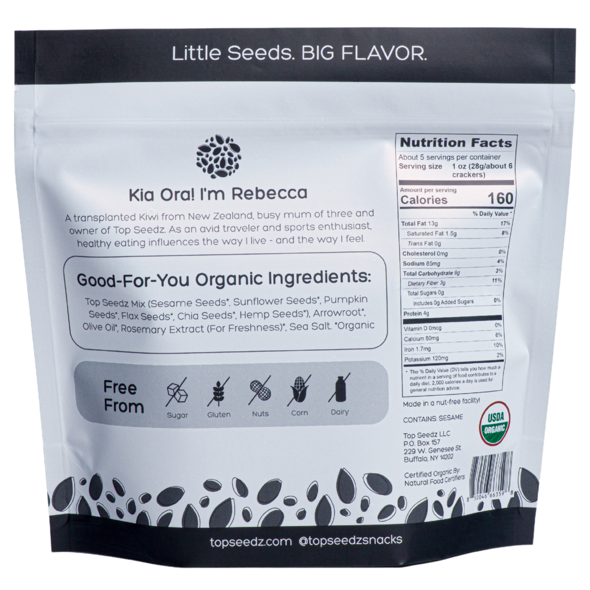 Top Seedz - 6-Seed Crackers- 5oz