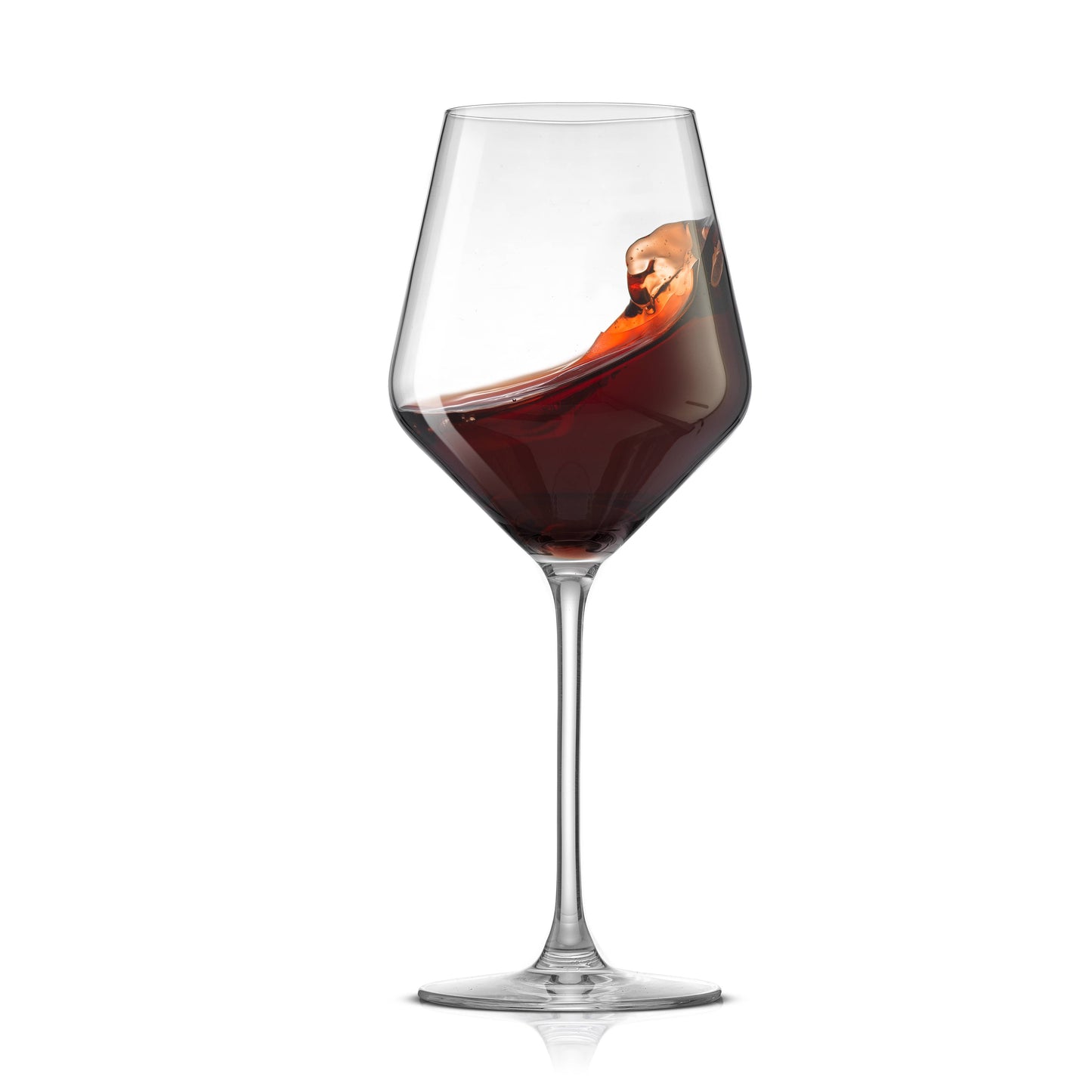 JoyJolt - Layla Crystal Stemmed Red Wine Glasses, 17 Oz Set of 2