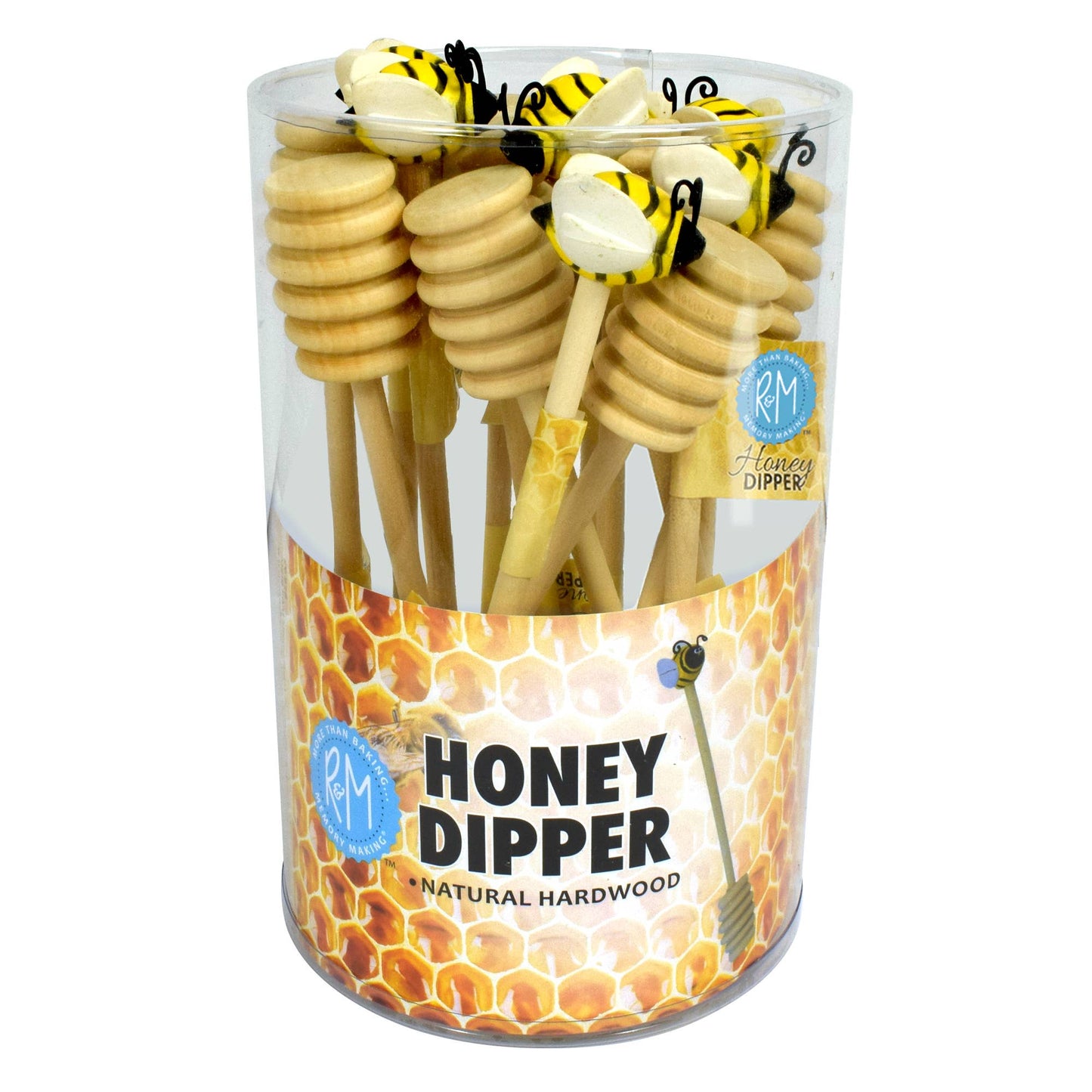 Honey Dipper Wooden W/Bee Bucket 24