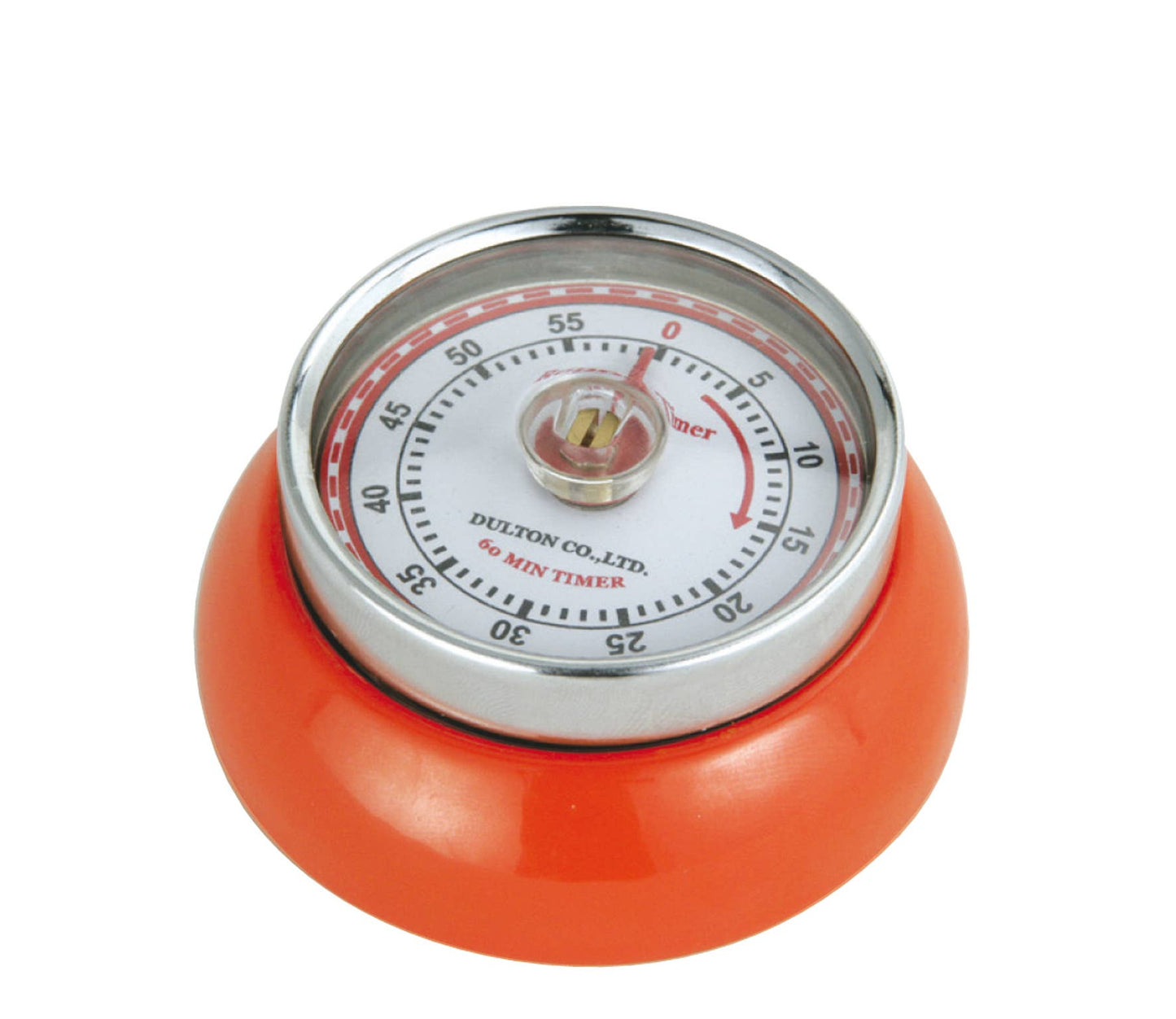"Retro" Kitchen Timer, Orange, 2.75” x 1.25"