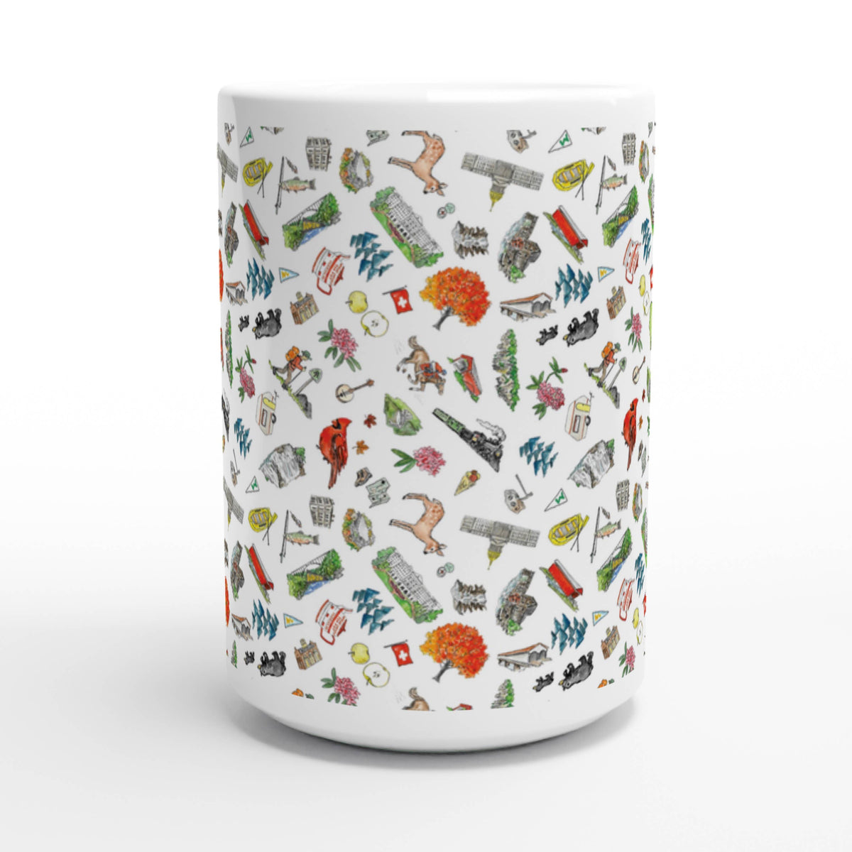 Wet-it! - Pippa West Virginia 15oz Medium Mug