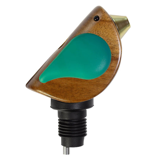 Totally Bamboo - Songbird Specialties® "Singing" Wine Bottle Pourer Turquoise