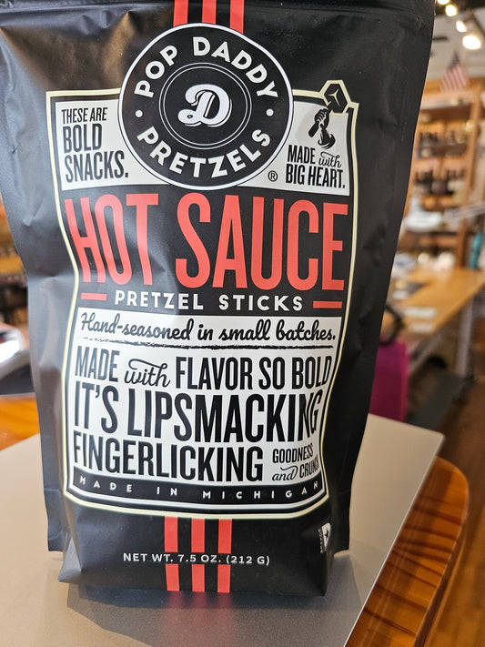 Pop Daddy Hot Sauce Pretzel Sticks
