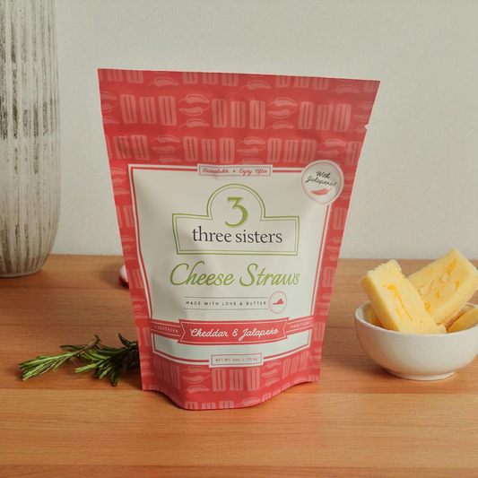 Three Sisters Jalapeno Cheese Straws 4 oz