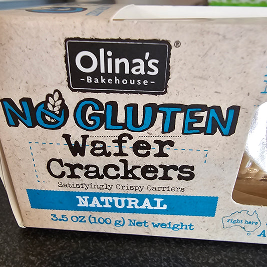 Olina's Gluten Free Wafer Crackers Natural