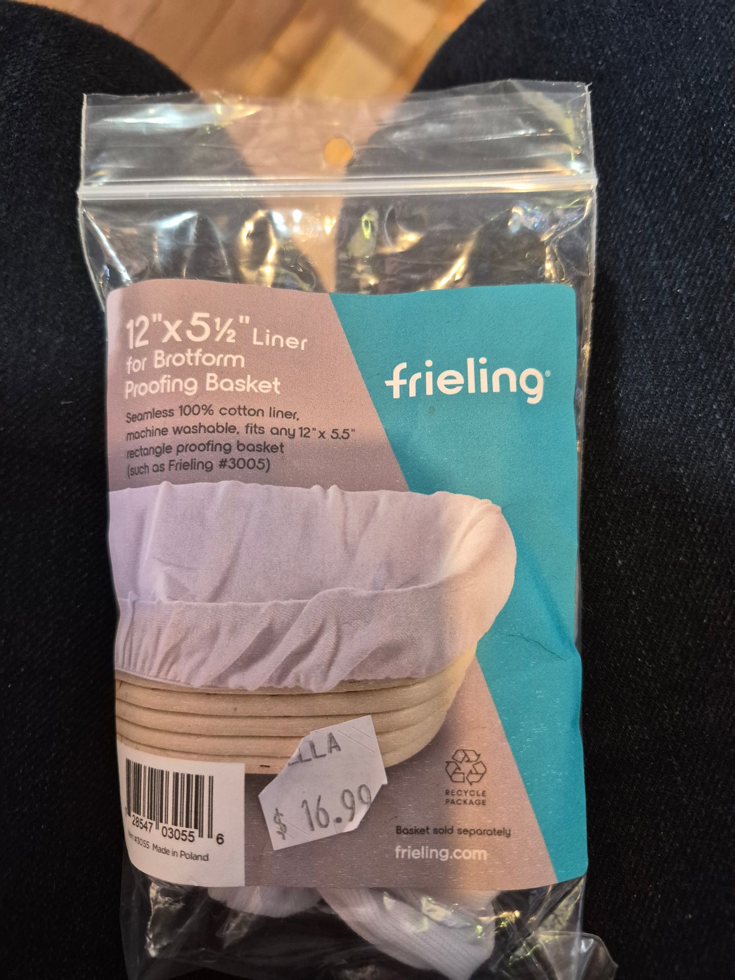 12" x 5.5" Proofing Basket Liner