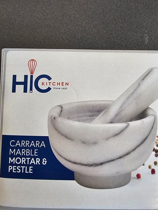 HIC Mortar & Pestle, Carrara Marble, Small