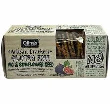 Olina's Gluten Free Fig & Sunflower Seed Crackers