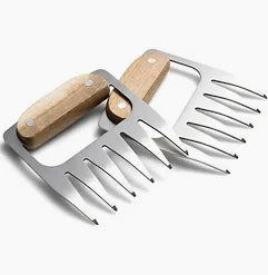 Outset Stainless Steel and Acacia Bear Claws