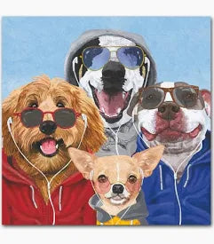 Chillin Dogs Cocktail Napkins