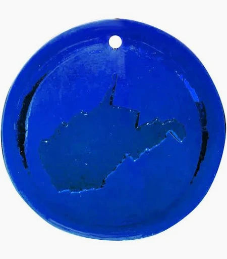 Blenko Suncatcher West Virginia Cobalt