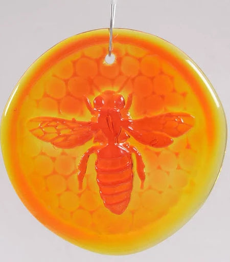 Blenko Suncatcher Bee Tangerine