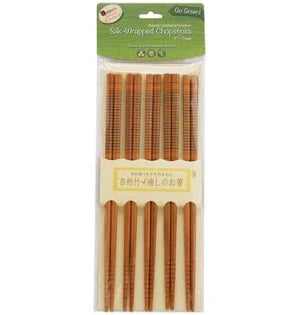 Bamboo Chopsticks Silk Wrapped