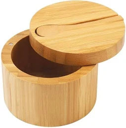 HIC Bamboo Salt Box w/spoon