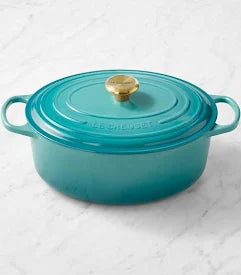 Le Creuset Signature Oval Oven - 6.75 Qt - Bleu Riviera