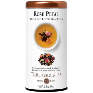 The Republic of Tea Rose Petal Full-Leaf Loose Black Tea